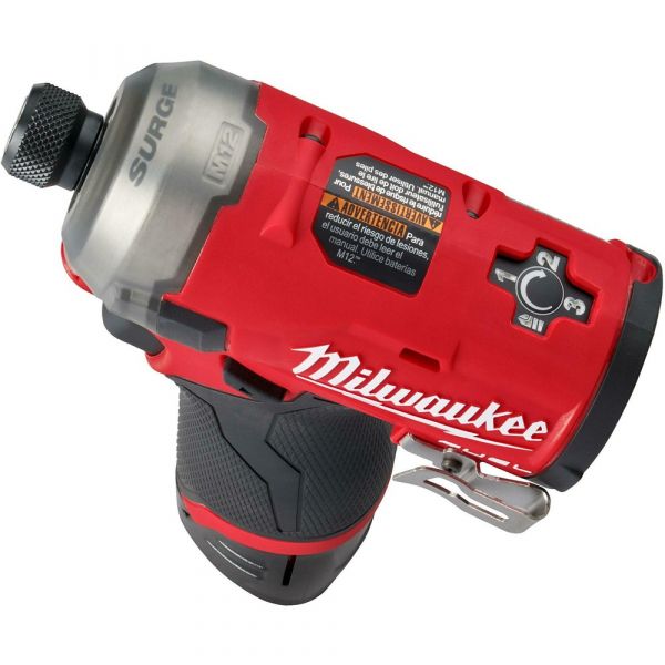 Milwaukee M12 Fuel Surge 1/4 Hex Hydraulic Impact Driver [Bare-Tool] |[M12FQID-0]